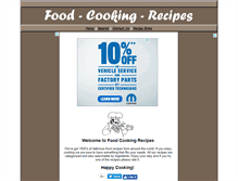 Tablet Screenshot of foodcookingrecipes.net